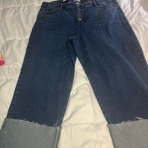 Ava & Viv Dark Blue Cropped Jeans